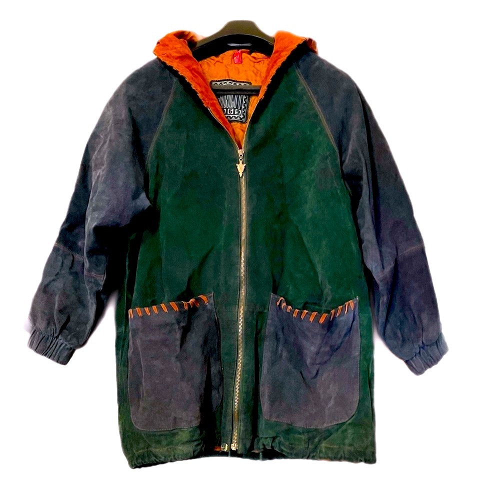 Authentic Vintage Winlit 1969 Medium Unisex Suede
Leather Jacket.